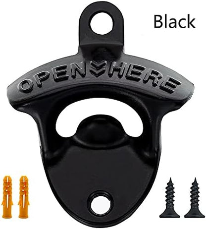 Beer bottle openers Cast Iron wall mounted bottle opener(Set of 2With screws) - Image 2