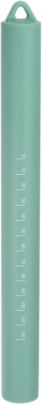 HARFINGTON Silicone Rolling Pin 10" Silicone Surface Non-Stick Stainless Steel Inner Core Dough Roller Kitchen Roller for Baking Pastry Pizza Fondant Bread, Green