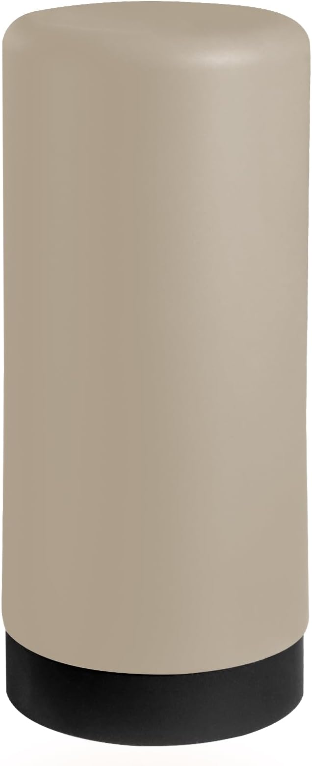 ElmRidge Dish Soap Silicone Dispenser for Kitchen Sink,Squeeze Washing Up Liquid and Hand Soap,Round refillable Silicone Bottles,Easy to Fill and to use, 8.5 oz,Black 2.4 x 2.4 x 5.5 inches (Taupe) - Image 3