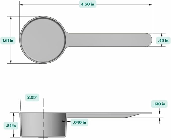 1.5 Tablespoon (23 mL) Long Handle Plastic Measuring Spoon for Coffee, Protein Powder, Pet Food, Spices, Grains, Dry Goods – Food-Grade BPA-Free (Pack of 5) - Image 2