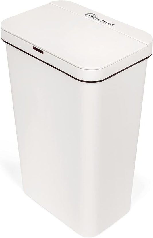 Simpli-Magic 13 Gallon (50L) Motion Sensor Touchless Trash Can – Automatic Hands-Free Garbage Can for Kitchen, Home, Office by Simpli-Magic