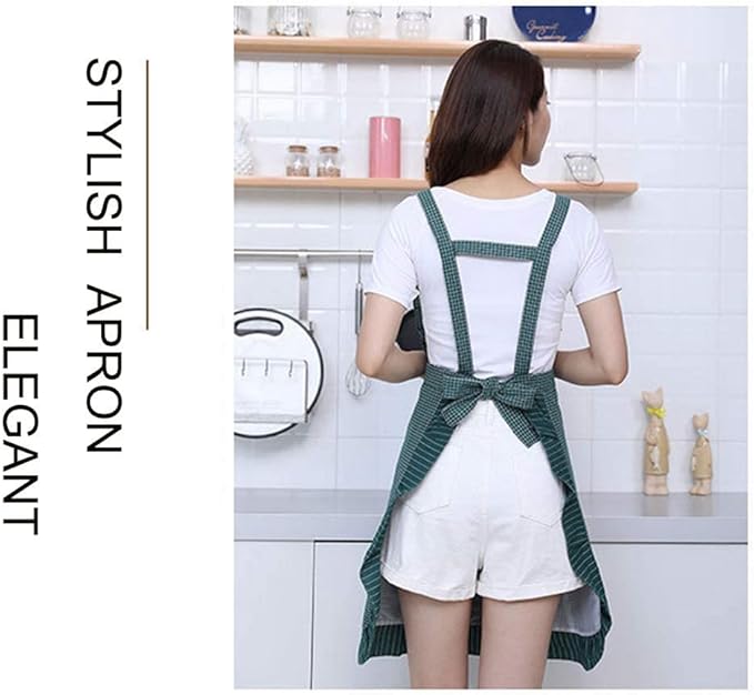 Cute Apron for Women with Pockets, Comfortable Kitchen Apron, Perfect for Cafe Shop, Baking, Gardening, Cooking.