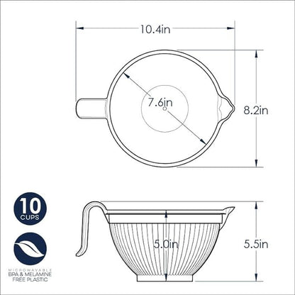 Nordic Ware Better Batter Bowl, White, 10 Cups - Image 5