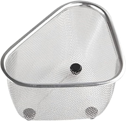 Triangle Basket Triangle Sink Colander Food Strainer with Three Feet for Washing Fruits and Vegetables, Filtering Food Waste and Efficient Straining, Perfect for Daily Use in Kitchen
