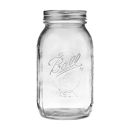 Ball Regular Mouth Glass Mason Jars with Lids and Bands, Used for Canning (Quart, 32 Ounce (Pack of 6)) - Image 2