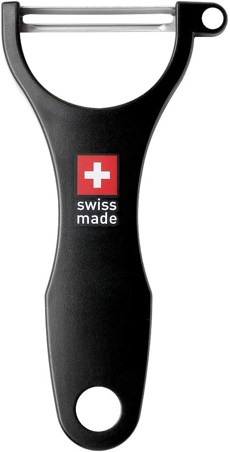 Original Swiss Made Peeler Vegetable&Fruits stainless steel blade Peeler for kitchen (BLACK-Thick skin Peeler)