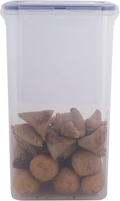 LOCK & LOCK Easy Essentials Food lids/Pantry Storage/Airtight containers, BPA Free, Square-16.9 Cup-for Chips, Clear