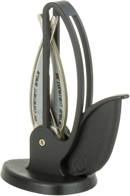 Warthog V-Sharp CURVE Professional Knife Sharpener System, 25 Degree Angle Knife Sharpener, 325 Grit Diamond Hones, Kitchen Tools, Easy to Use, Lightweight, No Adjustments, Ultra Compact, Black - Image 2