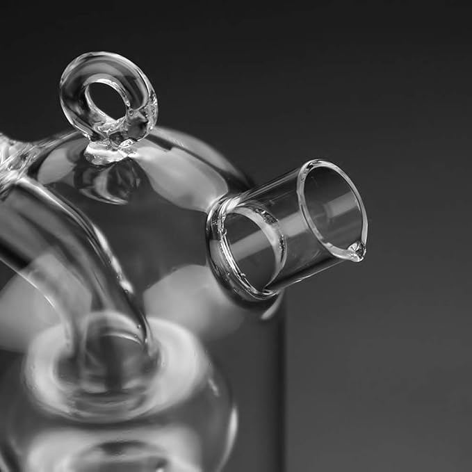 Olive Oil and Vinegar Dispenser Cruet Bottles, 2 in 1 Transparent Dual Glass for Kitchen Cooking Container - Image 4