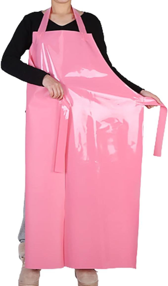 ELEBOX Waterproof Oil Proof Bib Apron Utility Apron Chemical Resistant Apron with Sleeve Work Apron Ultra Lightweight - Image 3
