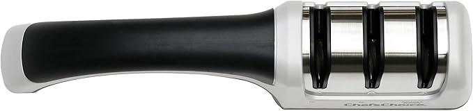 Chef'sChoice Manual Knife Sharpeners for 15- and 20-Degree Straight-Edge and Serrated Knives with Diamond Abrasives Precise Angle Control & Compact Footprint, 2-Stage, Gray - Image 2