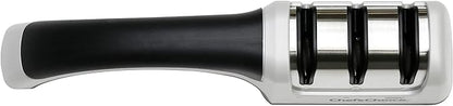 Chef'sChoice Manual Knife Sharpeners for 15- and 20-Degree Straight-Edge and Serrated Knives with Diamond Abrasives Precise Angle Control & Compact Footprint, 2-Stage, Gray - Image 2