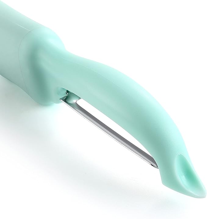 Spring Chef Premium Stainless Steel Vegetable Peeler, Dishwasher Safe Potato Peelers for Kitchen with Soft Grip Handle, Perfect for Apple, Fruit, Veggie, Carrot, Cucumber, Ginger - Set of 2 - Mint - Image 9