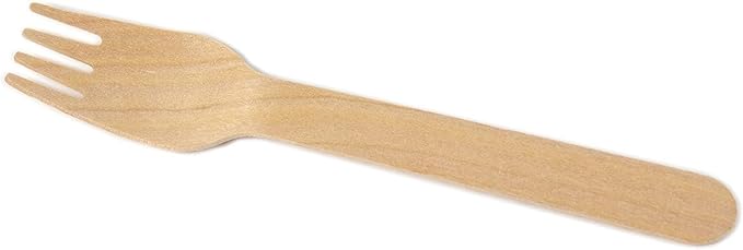 Perfect Stix Disposable Wooden Forks, 6" pack of 300 - Image 2