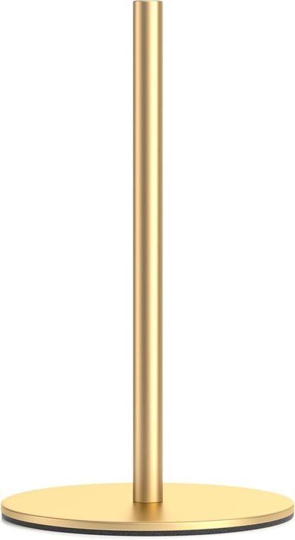 Gold Free-Standing Paper Towel Holder, Premium Stainless Steel Towel Holder for Rolls Organizer, Classic Fashion Roll Dispenser for Kitchen by niffgaff