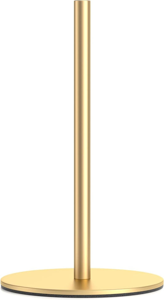 Gold Free-Standing Paper Towel Holder, Premium Stainless Steel Towel Holder for Rolls Organizer, Classic Fashion Roll Dispenser for Kitchen by niffgaff