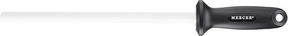 Mercer Culinary Ceramic Rod Knife Honing Steel,Black/White 10 Inch