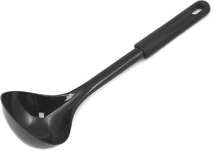 Chef Craft Basic Nylon Cooking/Serving Ladle, 12 inch, Black