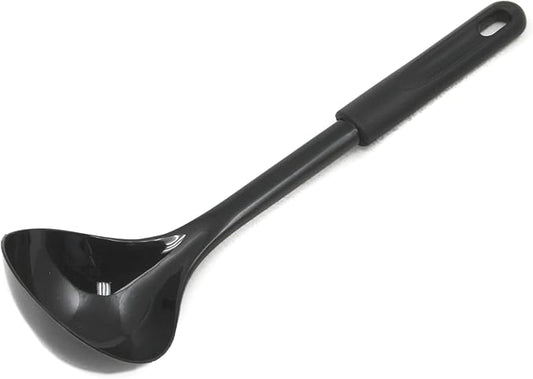 Chef Craft Basic Nylon Cooking/Serving Ladle, 12 inch, Black