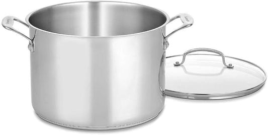 Cuisinart 76610-26G Chef's Classic 10-Quart Stockpot with Glass Cover,Brushed Stainless by Cuisinart