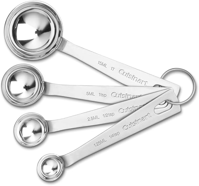 Cuisinart CTG-00-SMP Stainless Steel Measuring Spoons, Set of 4,Silver - Image 2