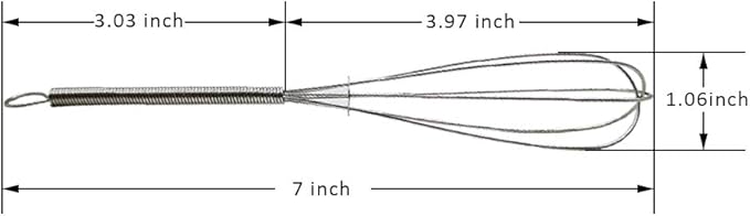 CHuangQi (Pack of 12) 7 inch Stainless Steel Whisk for Cooking, Blending, Whisking, Beating, Stirring, Balloon Whisk/Kitchen Whisk - Image 2