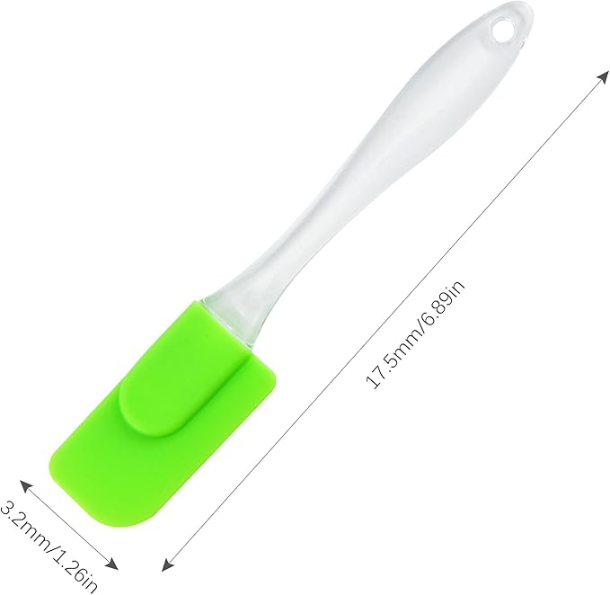 ZukoCert 6 Piece Mini Silicone Spatula Set, Small Heat-Resistant Rubber Spatulas for Baking, Cooking, Mixing, Non-Stick Kitchen Tools for Cooking & Baking