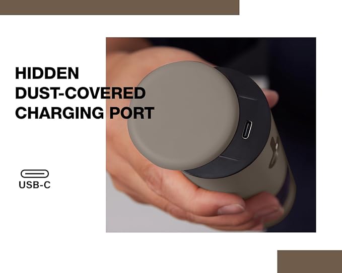 Stainless Steel Rechargeable Electric Salt and Pepper Grinder Set, USB Charging with Dust Cover, 6 Adjustable Grinding Modes + LED Light 2pack，Brown - Image 4