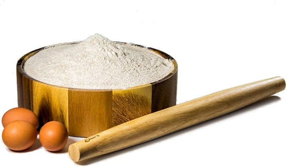 French Rolling Pin – 18 Inch Wooden Dough Roller for Baking Pizza, Pie Crust, Cookies & Pasta | Essential Kitchen Tool & Gift for Bakers, Chefs & Home Cooks - Image 4