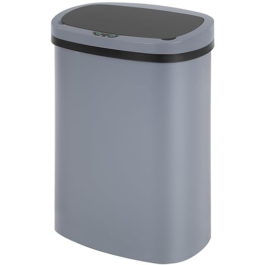 FDW Garbage Can 13 Gallon 50 Liter Kitchen Trash Can for Bathroom Bedroom Home Office Automatic Touch Free High-Capacity with Lid Waste Bin by FDW