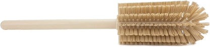 SPARTA Large Water Bottle Brush Ideal for Wide-Mouth Jars, Bottles and Tumblers, Dishwashing Tool with Handle for Home and Commercial Kitchens, Plastic, 16 Inches, Tan, (Pack of 4)