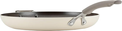 Rachael Ray Cook + Create Nonstick Frying Pan/Skillet with Helper Handle, 14 Inch - Almond - Image 9
