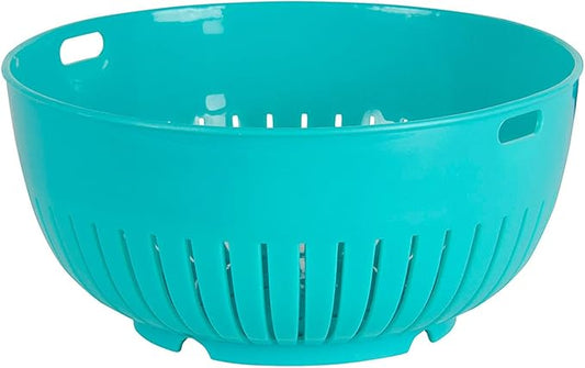 Hutzler Mini Food Colander Strainer, 6.25 Inch Diameter, BPA Free (Turquoise)