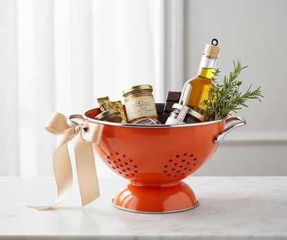 Calypso Basics by Reston Lloyd Powder Coated Enameled Colander, 3 Quart, Orange