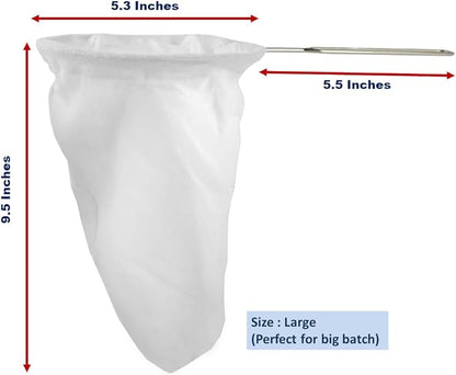 Thai Tea Filter (Large 5.3 Inc.) Reusable coffee/Tea filter