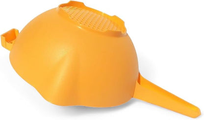 Tupperware 2 Quart Colander Strainer with Handle in Orange - Image 2