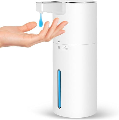 Automatic Soap Dispenser Liquid Touchless: 13.52oz/400ml Wall Mounted USB Rechargeable - 4-Level Adjustable Modern Electric Hand Soap Dispenser - Kitchen Bathroom Kids Family White by GURITHEHOME