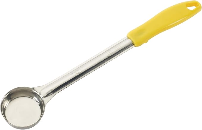 Winco Solid Food Portioner, 1-Ounce, Medium, Stainless Steel, Yellow by Winco
