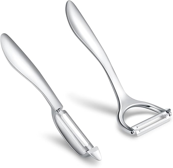 Set of 2 Stainless Steel Vegetable Peeler,Y-Shaped and I-Shaped Stainless Steel Peelers For Potatoes, All Fruits & Veggies¡­ - Image 3