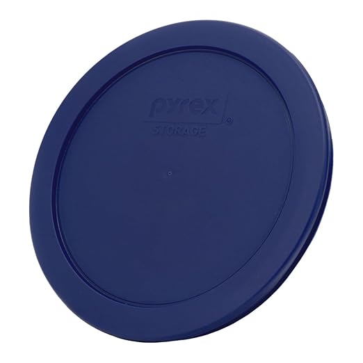 Pyrex 7201-PC 4 Cup Blue Food Storage Replacement Lid (2-Pack) - Made in USA - Image 2
