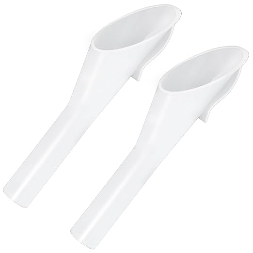 2 Pcs Fuel Funnels for Automotive,Capless Fuel Funnel Compatible with Ford F150 Lincoln,Replacement for OEM#8U5A-17B068-EB 1782177 1833948 2050651 Original Gas Tank Funnel(White)