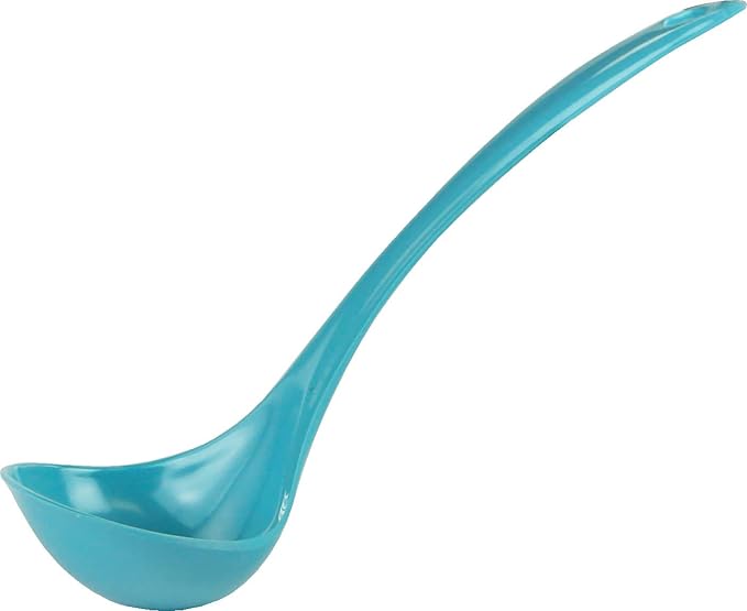 Reston Lloyd Melamine Soup Ladle Kitchen Utensil, Premium Quality Utensil with Heat Resistant Ergonomic Handle, Durable BPA-Free Plastic, 10.5 inch long, One Piece, Turquoise - Image 2