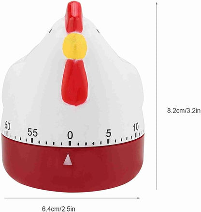 Kitchen Timer Cute, Lovely Egg Time Meter, Chicken Mechanical Wind up Timer for Cooking, Timing Reminder, Home Decor