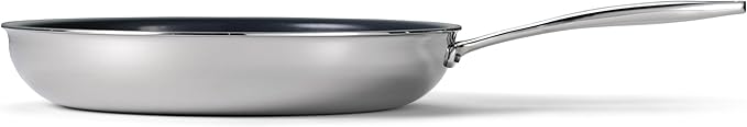 Tramontina Signature 12-Inch Tri-Ply Clad Stainless Steel Large Frying Pan with Ceramic Non Stick Interior, Induction-Ready Nonstick Skillet, Oven-Safe, Made in Brazil - Image 8