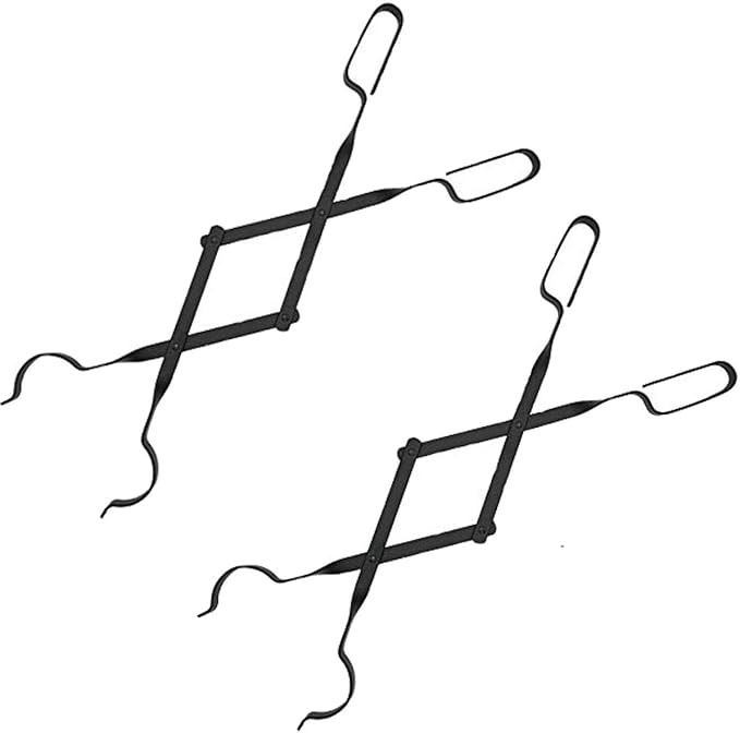 Rocky Mountain Goods Firewood Tongs - (Pack of 2) - Reinforced Wrought Iron for Extra Strength - 26” - Grabber for up to 12” Thick Logs - Log - Rust Resistant Finish for Indoor/Outdoor Use by Rocky+Mountain+Goods