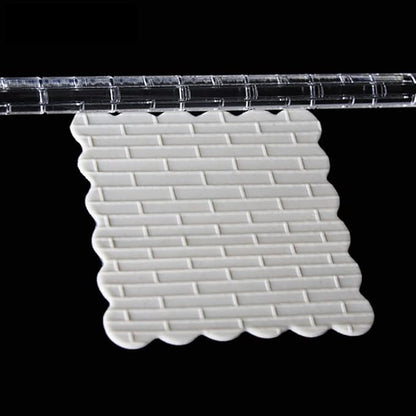 Rengue Acrylic Rolling Pin with 28 Patterns, Compliant Material, Comfortable Grip, 16 X 1 Cm, Lightweight for Dough and Pastry Acrylic Rolling Pin with 28 Patterns, Nan Kitchen (#12)
