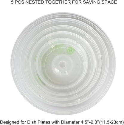 Microwave Covers for Food 5 PCS Microwave Splatter Lid Cover Dish Cover Plate Splatter Shield for Microwave Oven