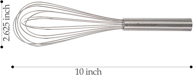 Prepworks by Progressive 10" Balloon Whisk, Handheld Steel Wire Whisk Perfect for Blending, Whisking, Beating and Stirring, BPA Free, Dishwasher Safe, Stainless Steel, Model Number: BA-3024 - Image 4