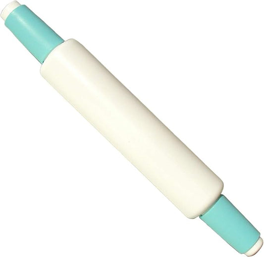Tupperware Rolling Pin White with Mint Green Handles by Tupperware