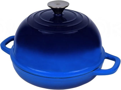 Dutch Oven for Bread Baking Bread Oven for Sourdough Bread Baking, Enameled Cast Iron Dutch Oven Pot with Lid 5 qt Cast Iron Bread Pan, Blue - Image 5